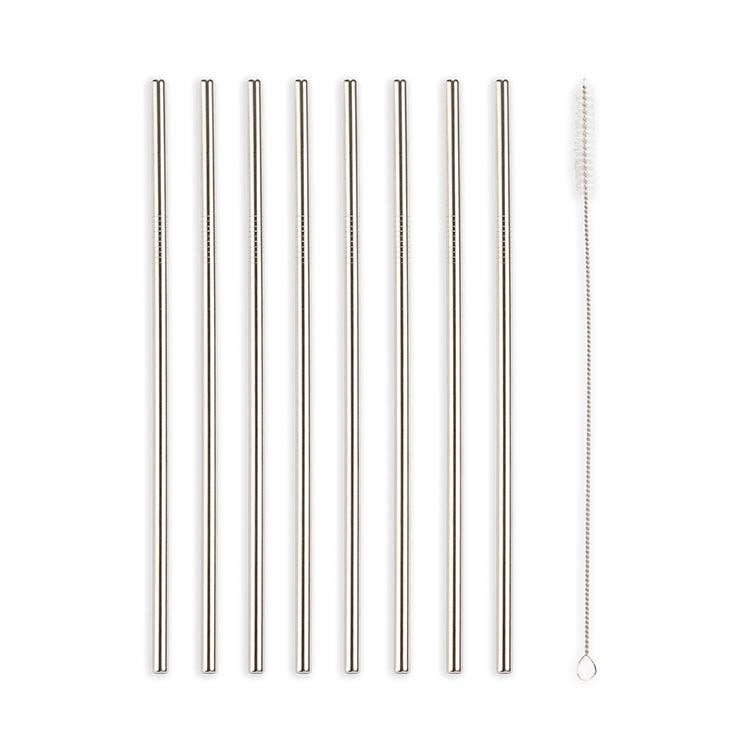 Kikkerland Design Inc - Wholesale Drinking Straw - Stainless Steel Straws S/101