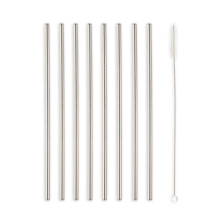 Kikkerland Design Inc - Wholesale Drinking Straw - Stainless Steel Straws S/101