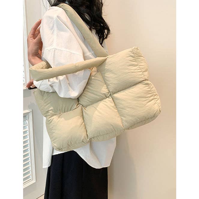 Sweetkama – Engroshandel Tote bag - Dame – Sweetkama dame skuldertaske i ensfarvet polstret skumdesign SKAB413414