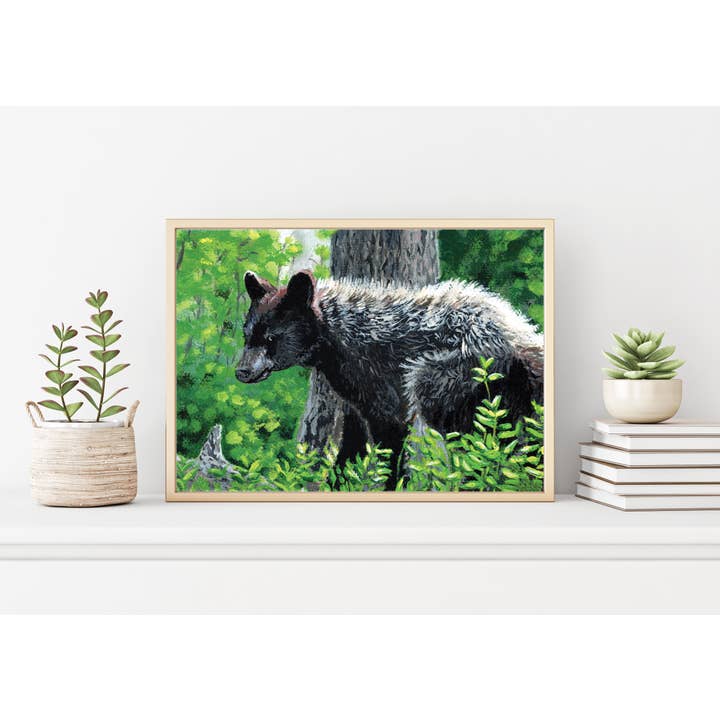 Kristin Holzer Art - Venta al por mayor Ilustración - Lámina artística Bear at Grand Tetons National Park2