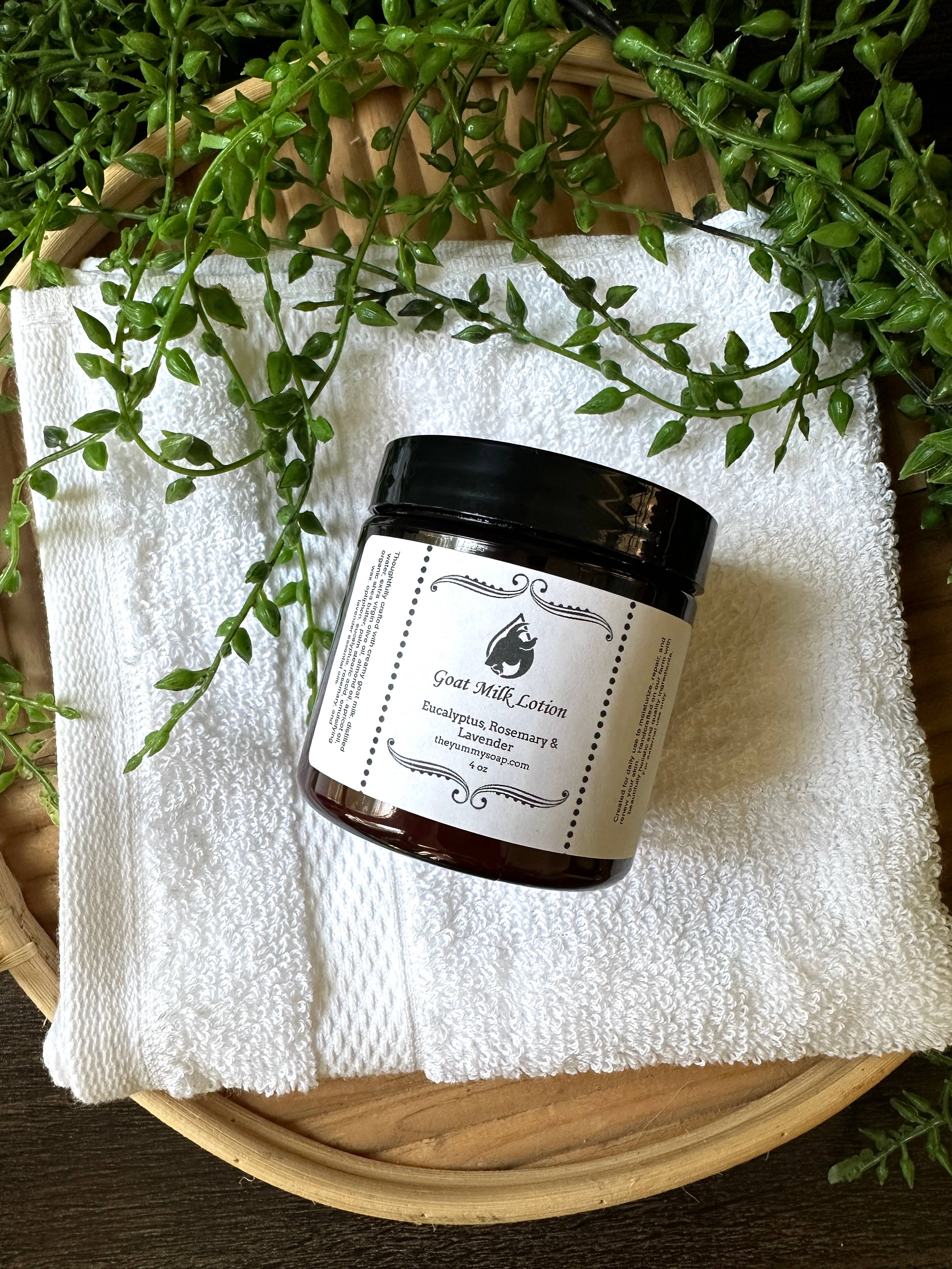 The Yummy Soap - Wholesale Body Cream/Lotion - Eucalyptus, Rosemary and Lavender Goat Milk Lotion ~Hydrate