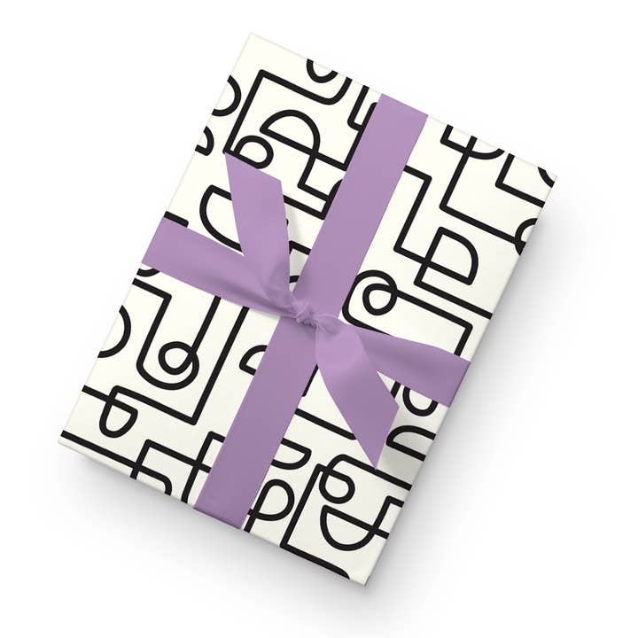 Maze 1 - Papel de embrulho (rolos) por atacado de Dahlia Press