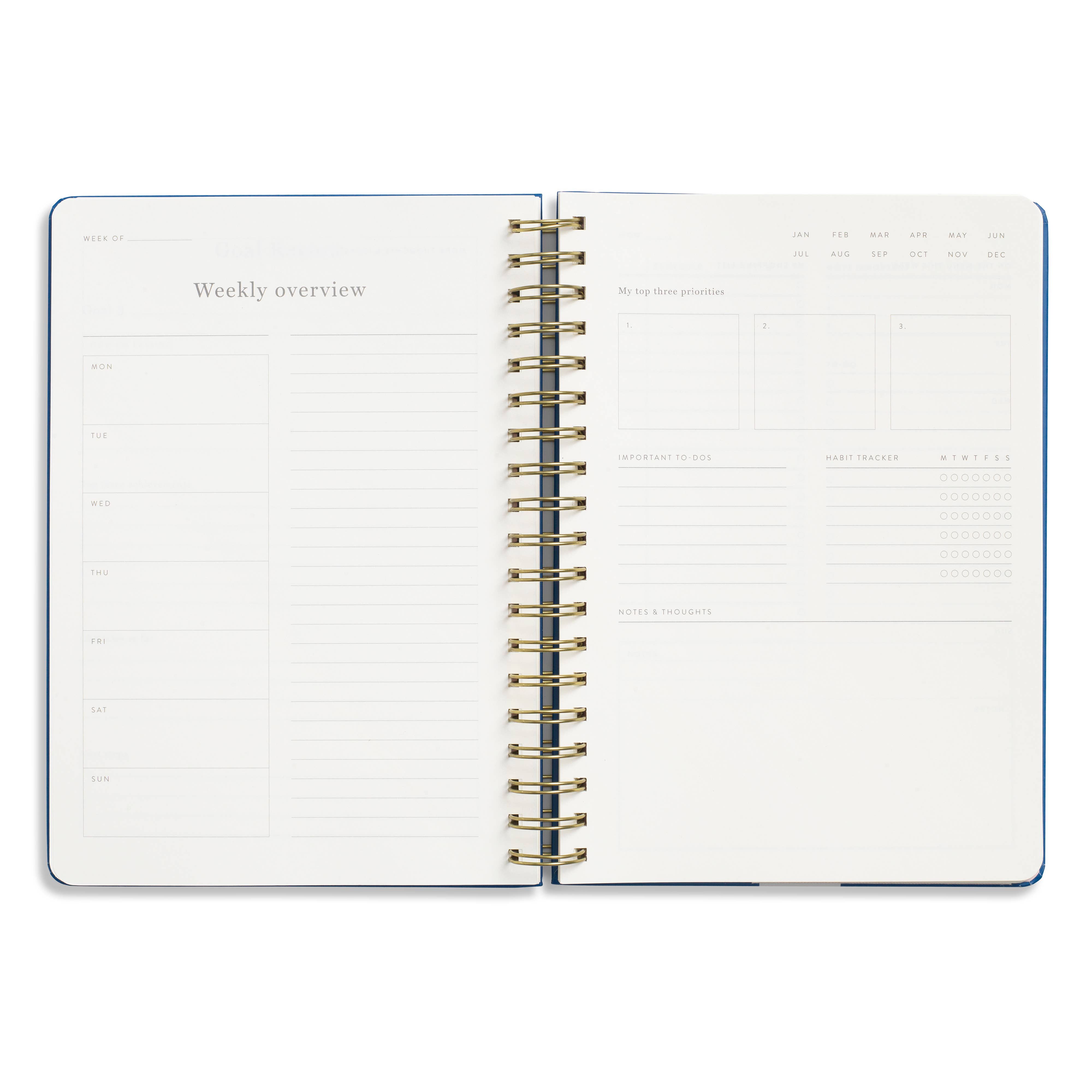 Papier - Wholesale Planner - Daily Planner, Undated, B5 Spiral Hardcover - Bold 3