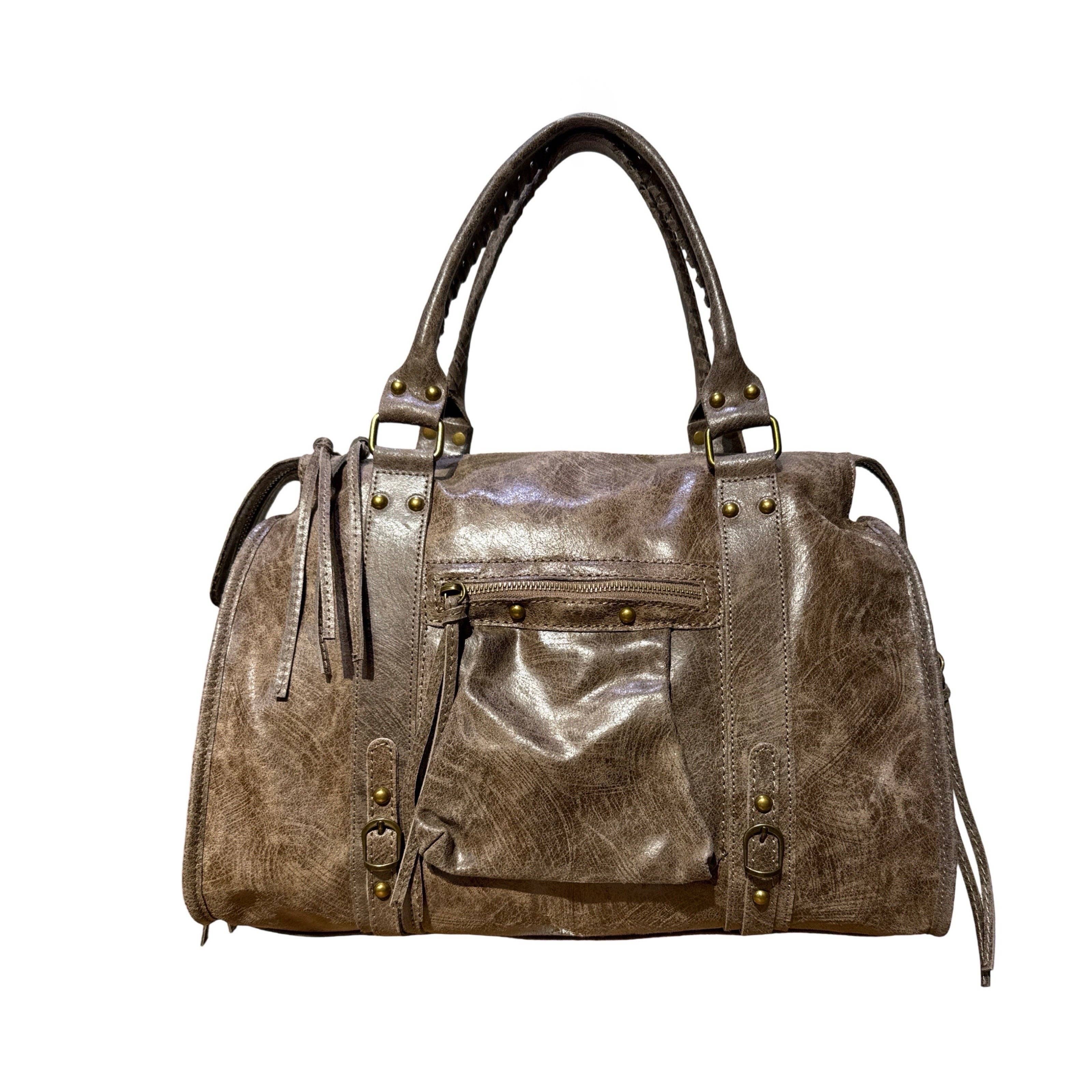 Louisa lee - Wholesale Top Handle Bag - Women's - LARGE CAPUCINE MATTE LEATHER HANDBAG5