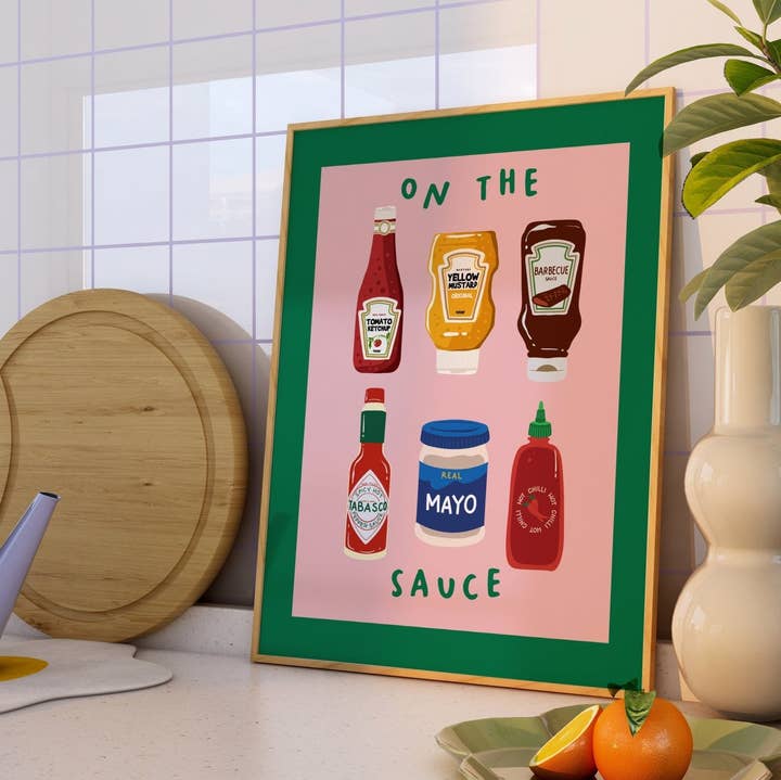 Moonshine Prints - Wholesale Art Print - On The Sauce Kitchen Print0