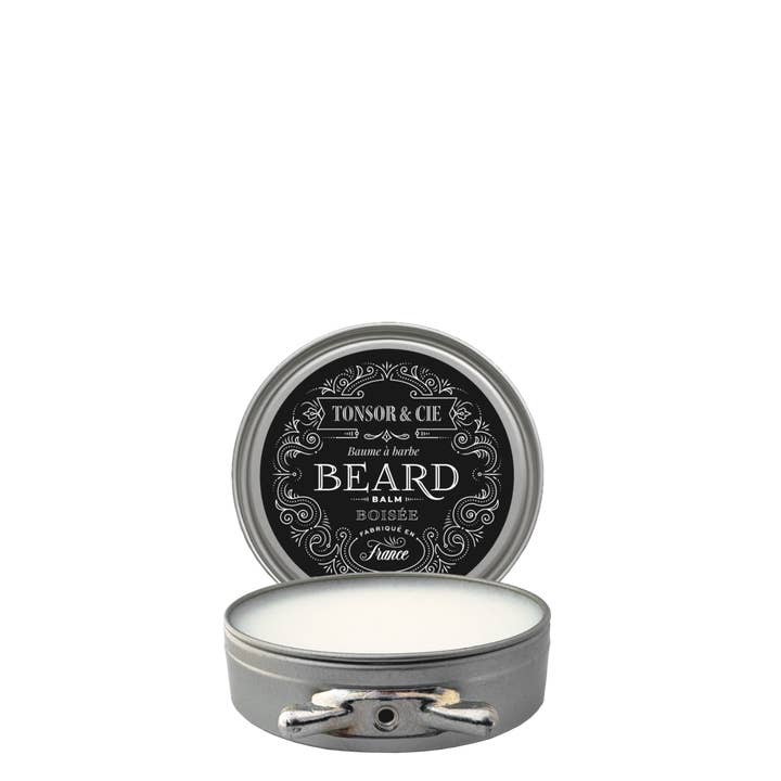 Tonsor & Cie. - Wholesale Beard Styling Product - Tonsor & Cie - Baume à Barbe Boisée 50 ml - Soin Barbe Hydratant & Disciplinant - Beurre de Karité, Cire d’Abeille & Vitamine E - Parfum Bois d’Ébène - Naturel - Formulé et Fabriqué en France1