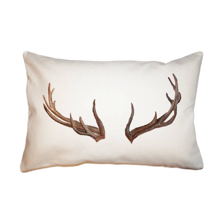 Almohada decorativa pequeña con forma de cuernos de alce para venta al por mayor de Tina Labadini Designs