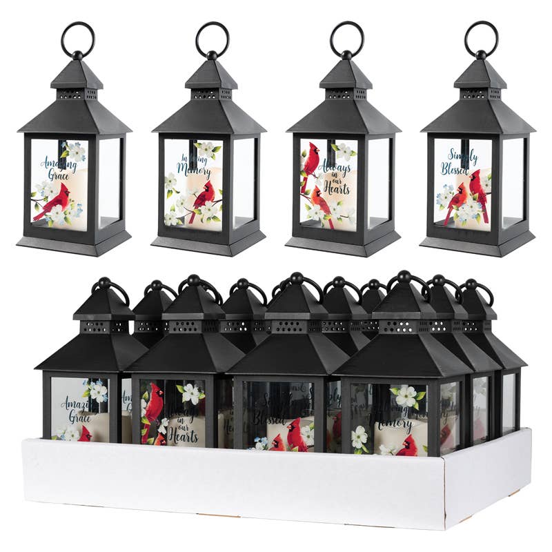 Gift & Garden by Carson - Wholesale Lantern - 4 Assorted Cardinal Lanterns0