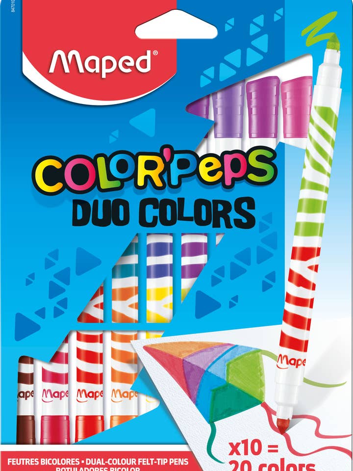 Filzstifte Color'Peps Long Life Duo X10 - Blisterschachtel für den Großhandel von Maped Deutschland GmbH