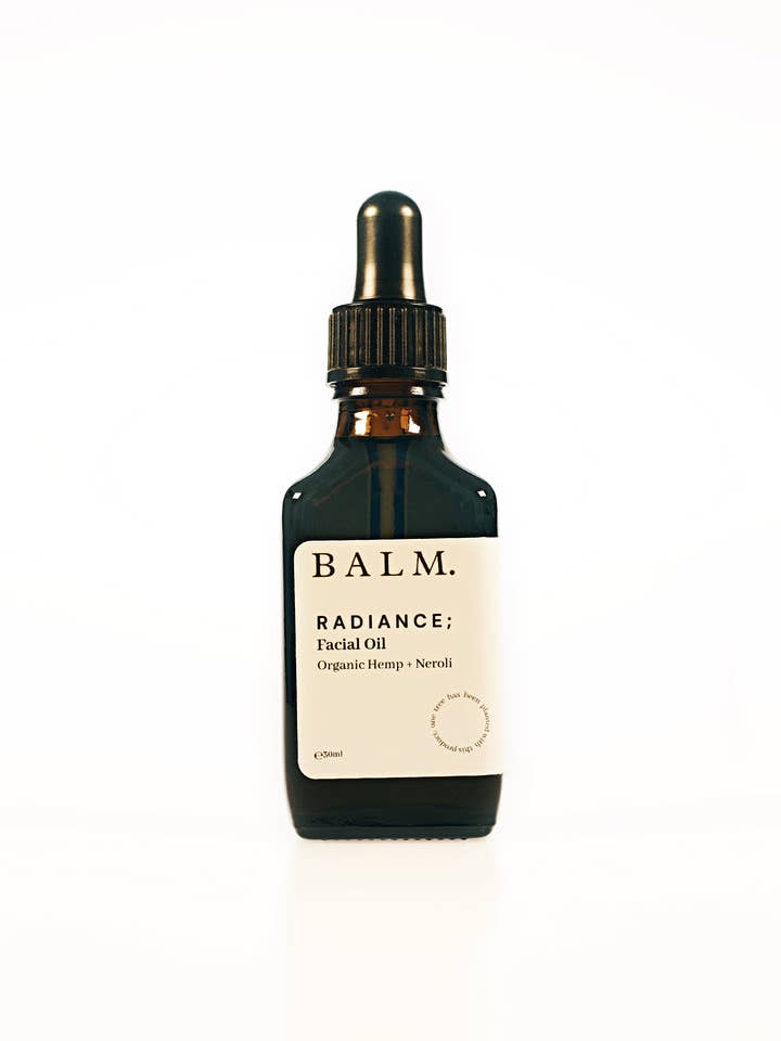 RADIANCE; Organic Hemp + Neroli Facial Oil for wholesale by Balm Wellness