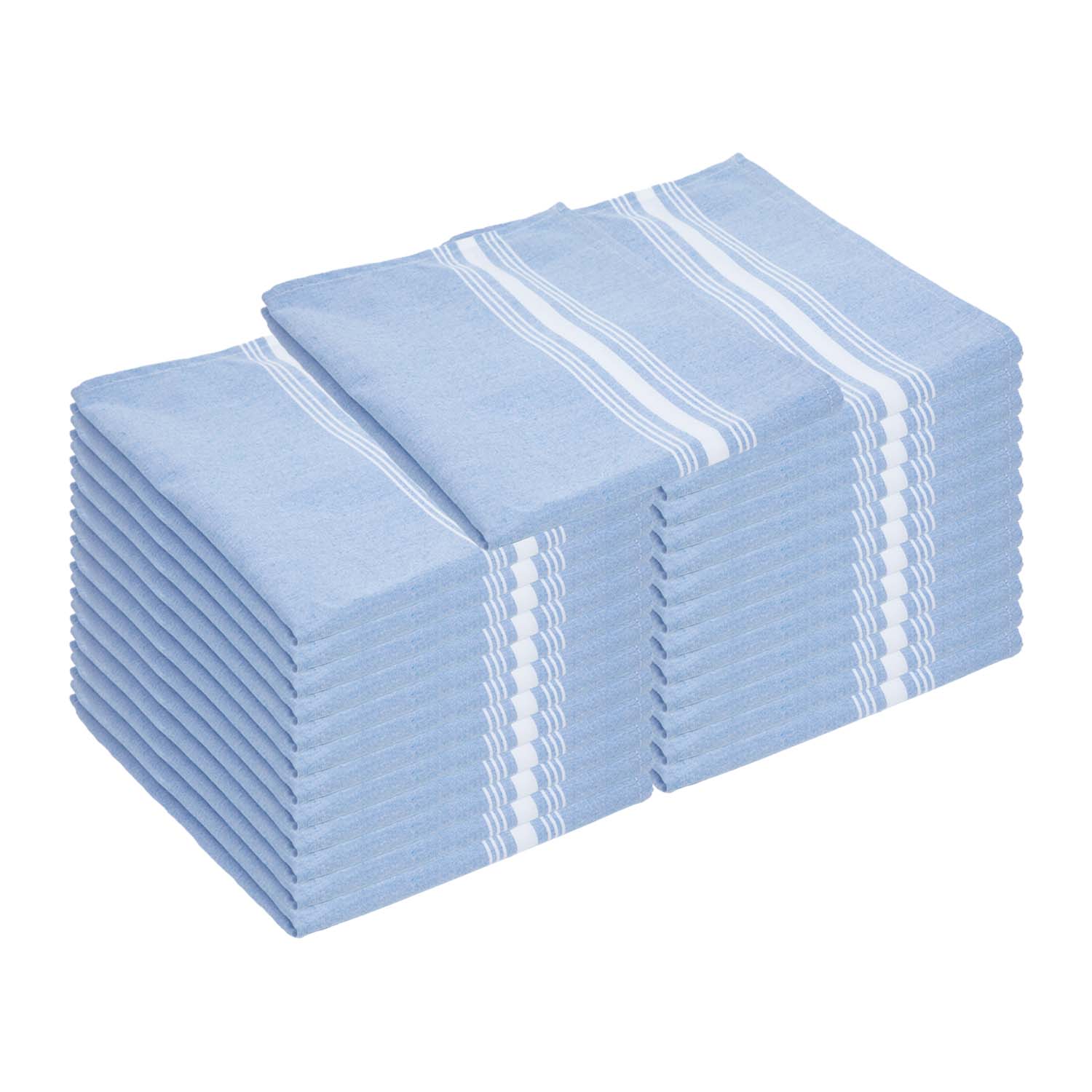 Arkwright Home - Wholesale Dinner & Cloth Napkin - Striped Bistro Napkins (12pk) - Spun Polyester, Colors,18x2240