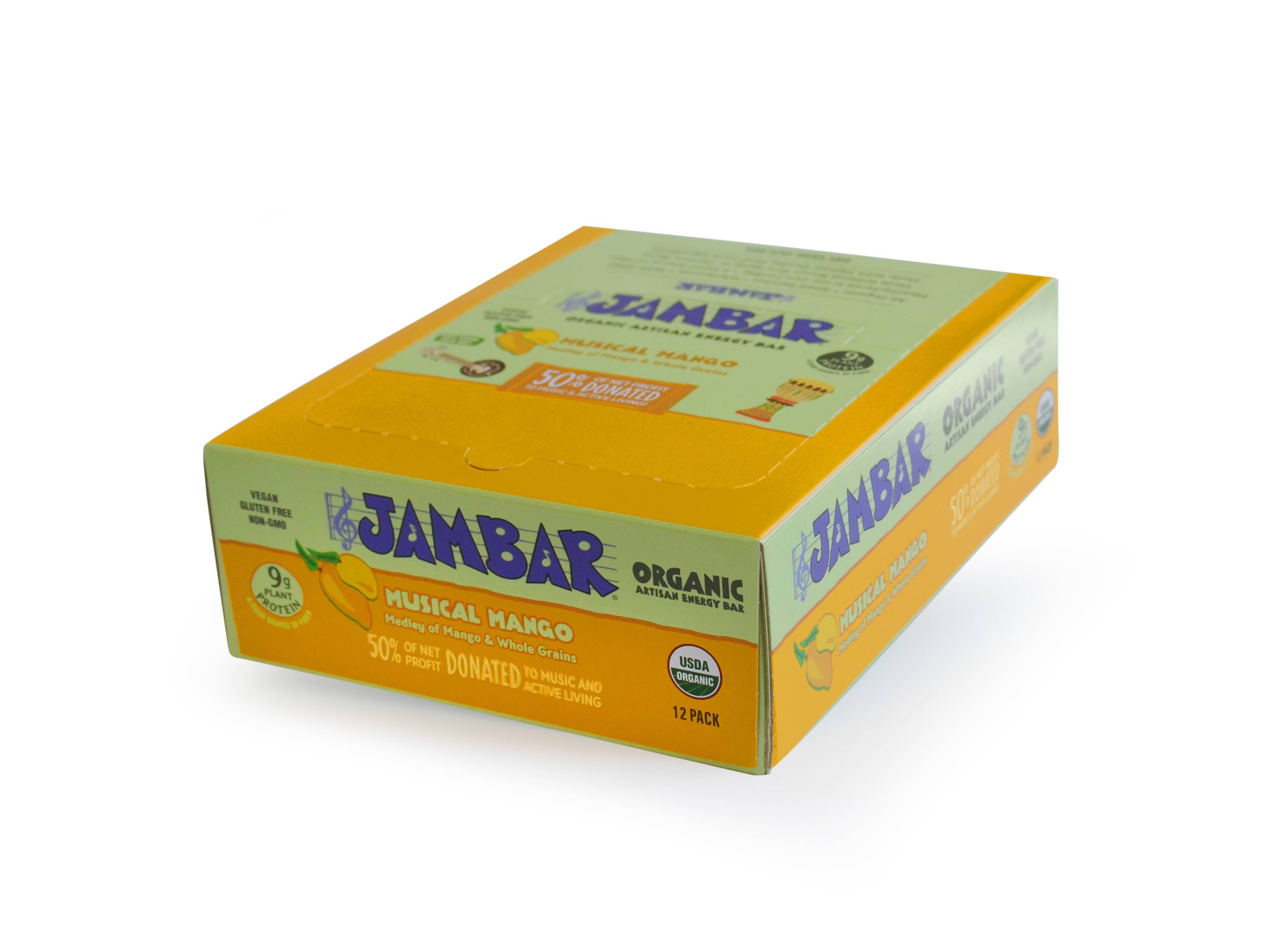 JAMBAR – Snack Bar por atacado – Barra Energética Orgânica JAMBAR Musical Mango3