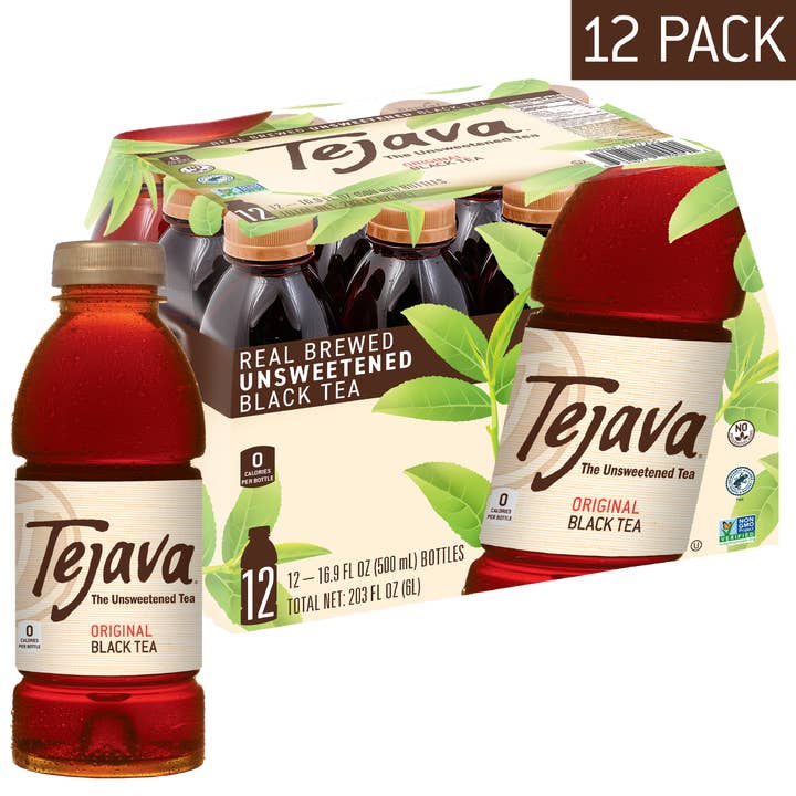 Crystal Geyser Water Company - Wholesale Iced Tea - Tejava Original Unsweetened Black Iced Tea (pack of 12)1