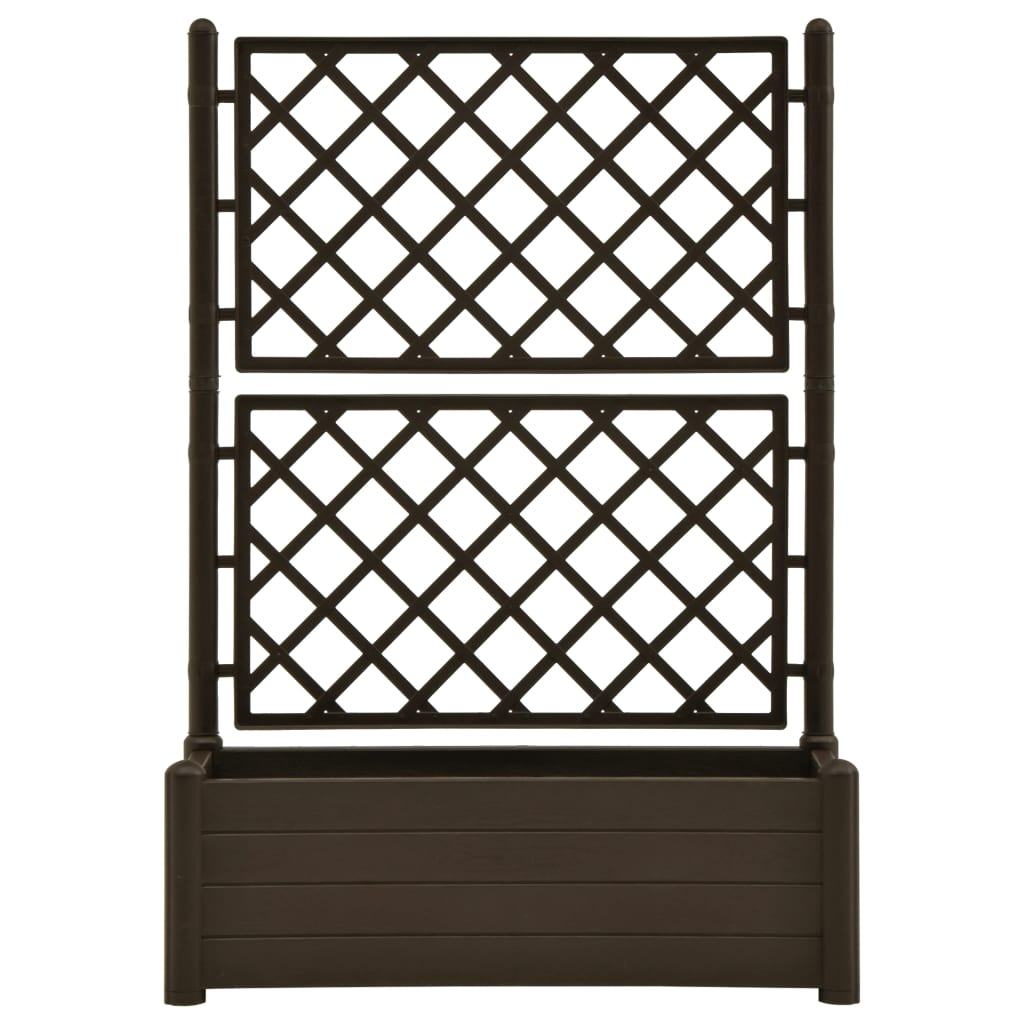 Greenwestons - Wholesale Planter Box - Green's Garden Planter with Trellis 39.4"x16.9"x55.9" PP Moc2