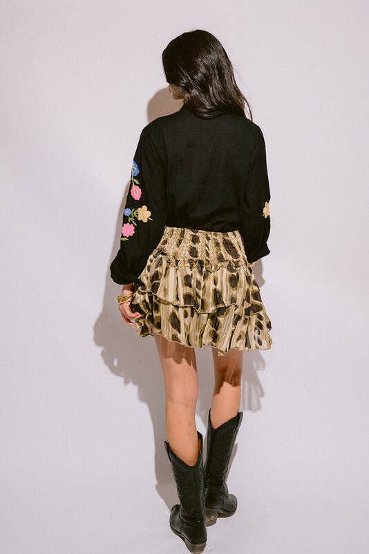 Piti Cuiti - Wholesale Skirt - Women's - LILI GREEN MINISKIRT3