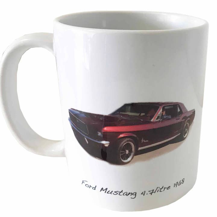 Ford Mustang 289 1968 - 11oz Printed Ceramic Mug for wholesale by Witherden's Workshop