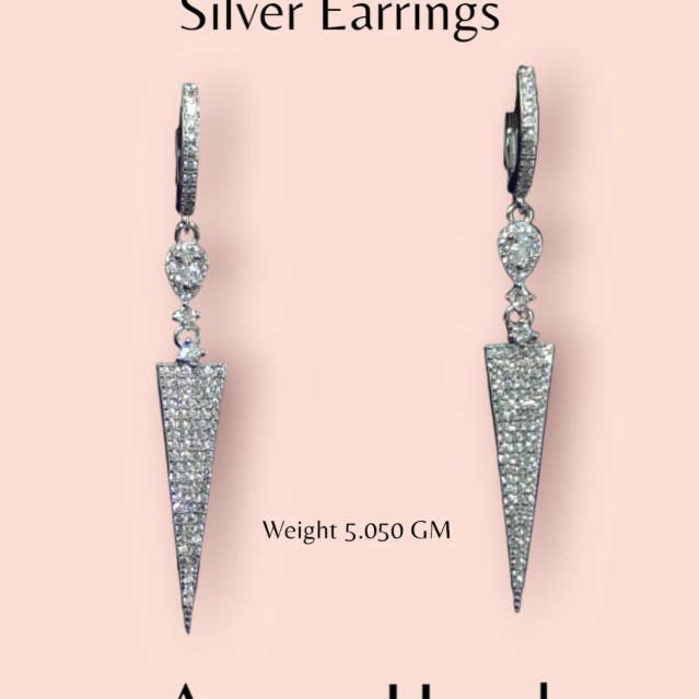 Boucles d'oreilles en argent sterling 925 grâce et élégance pour offrir et pour la vente par Nanda Gems