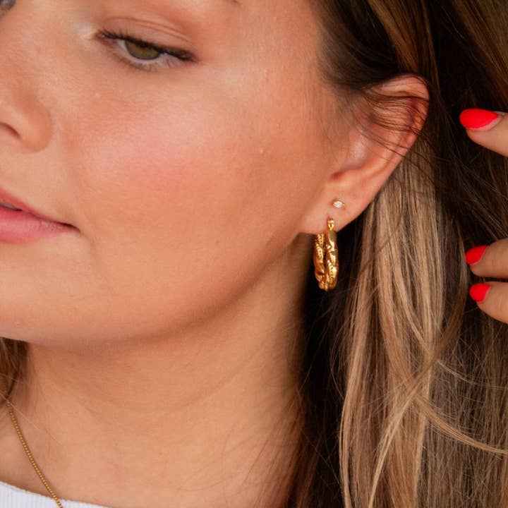 Shop Andi - Wholesale Hoop Earrings - Twisted Hoop Earrings0