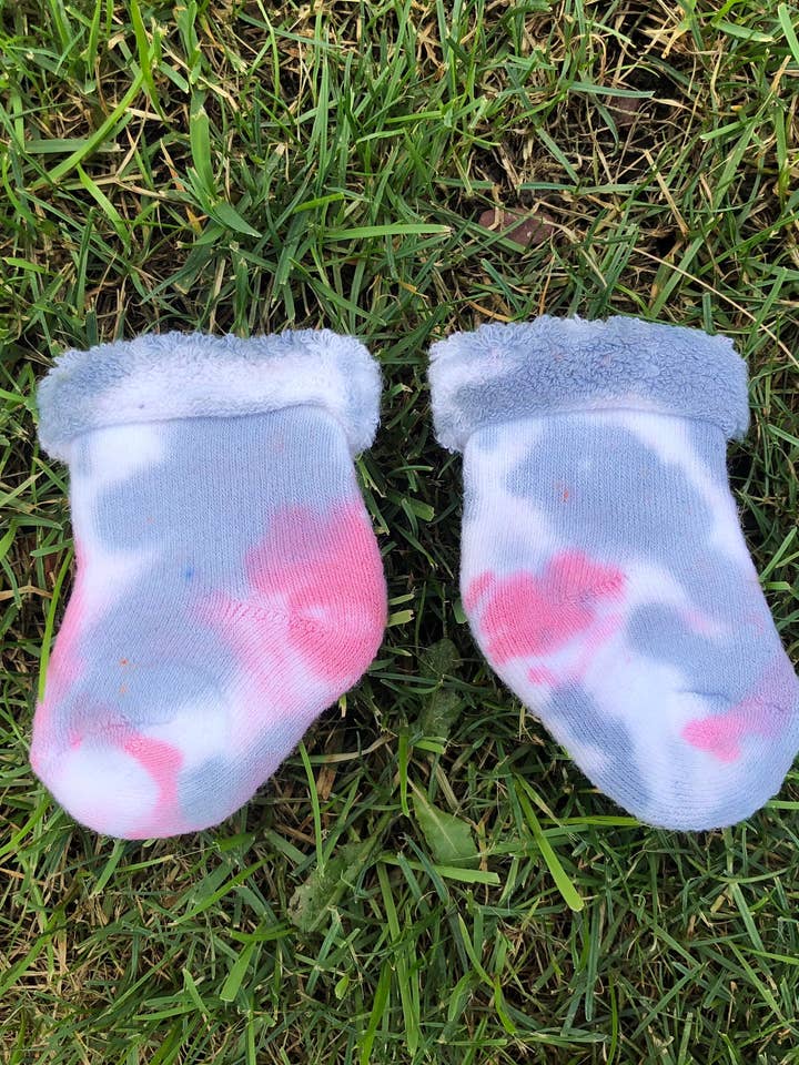 Baby Tie-Dye Booties for wholesale by To Tie-Dye for Clothing
