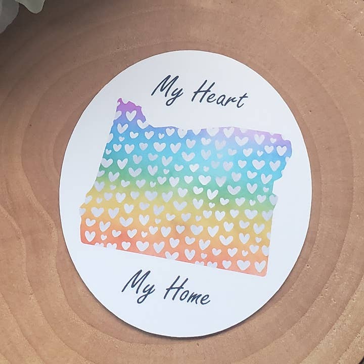 My heart, my home sticker for wholesale by Gone Rogue Boutique