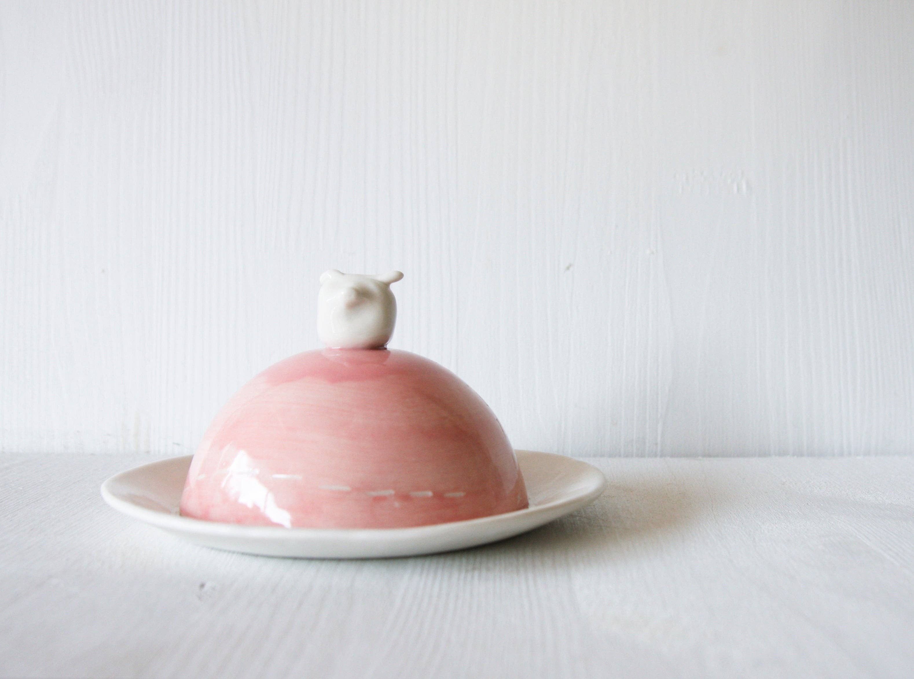 karoArt - Wholesale Decorative Plate/Dish/Bowl - Piglet Butter Dish7