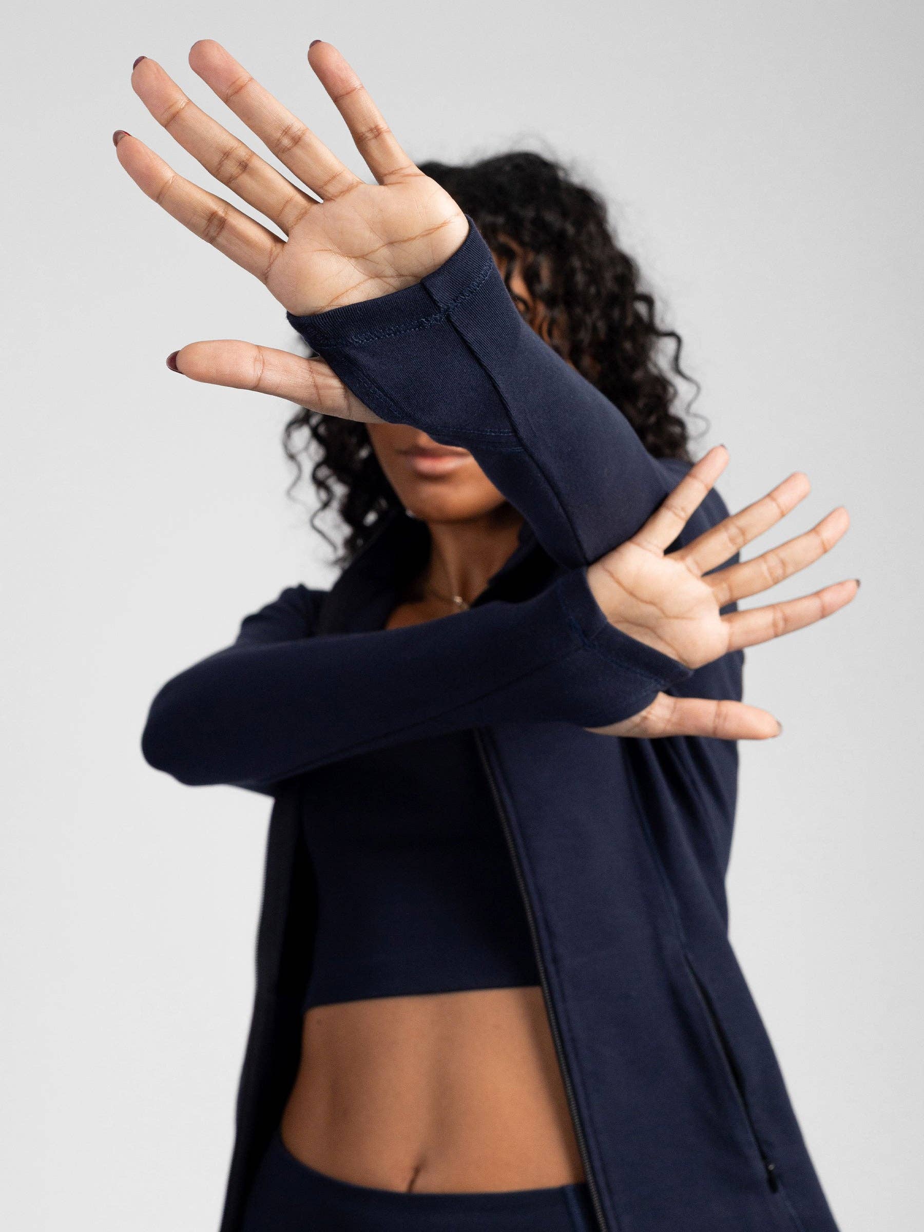 Happy Earth - Wholesale Athletic Jacket - Women's - PlantTec™ Organic Contour Jacket | Ocean5