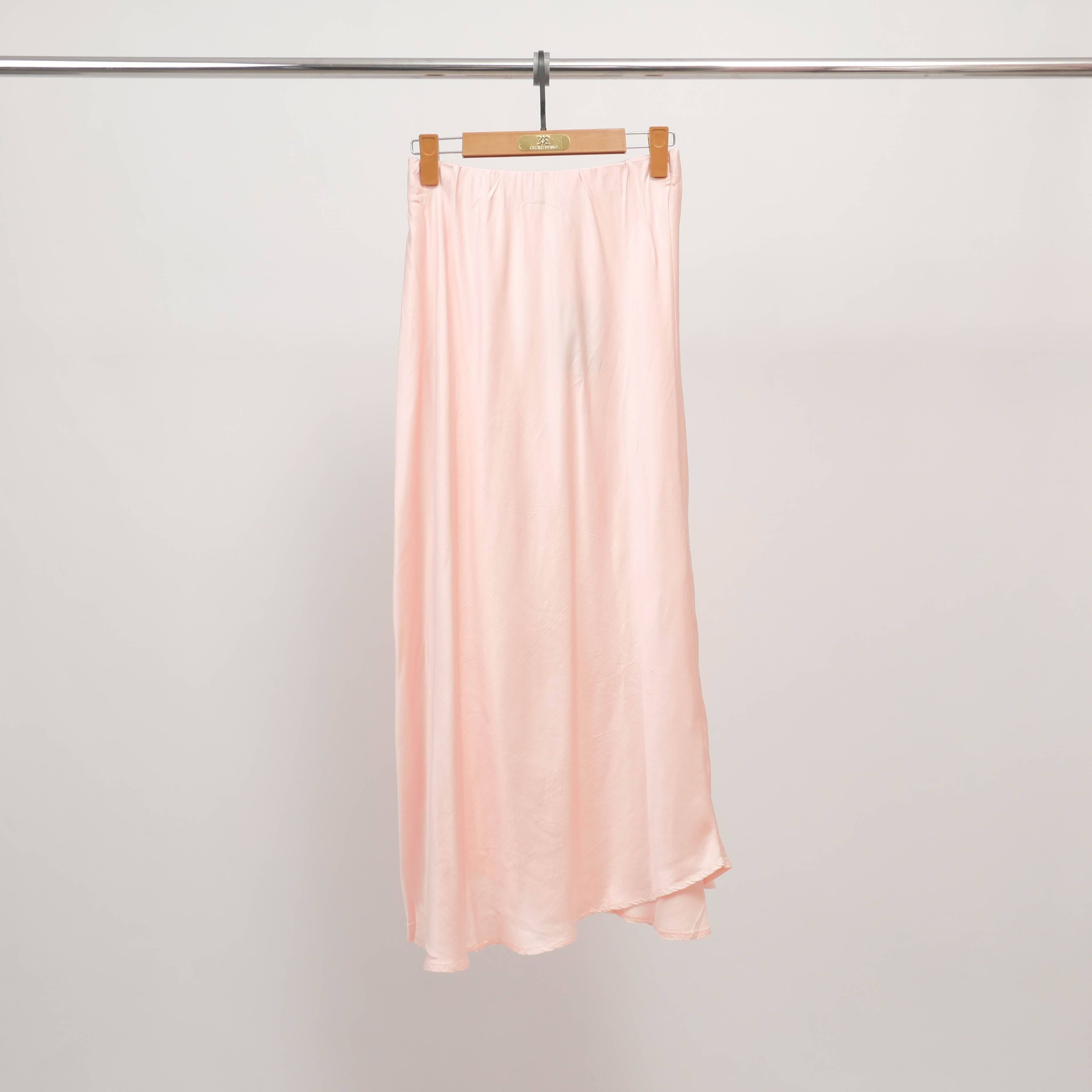 Cecile Wang - Vente Jupe – femme - Jupe midi satinée taille élastique KD6651VS-21