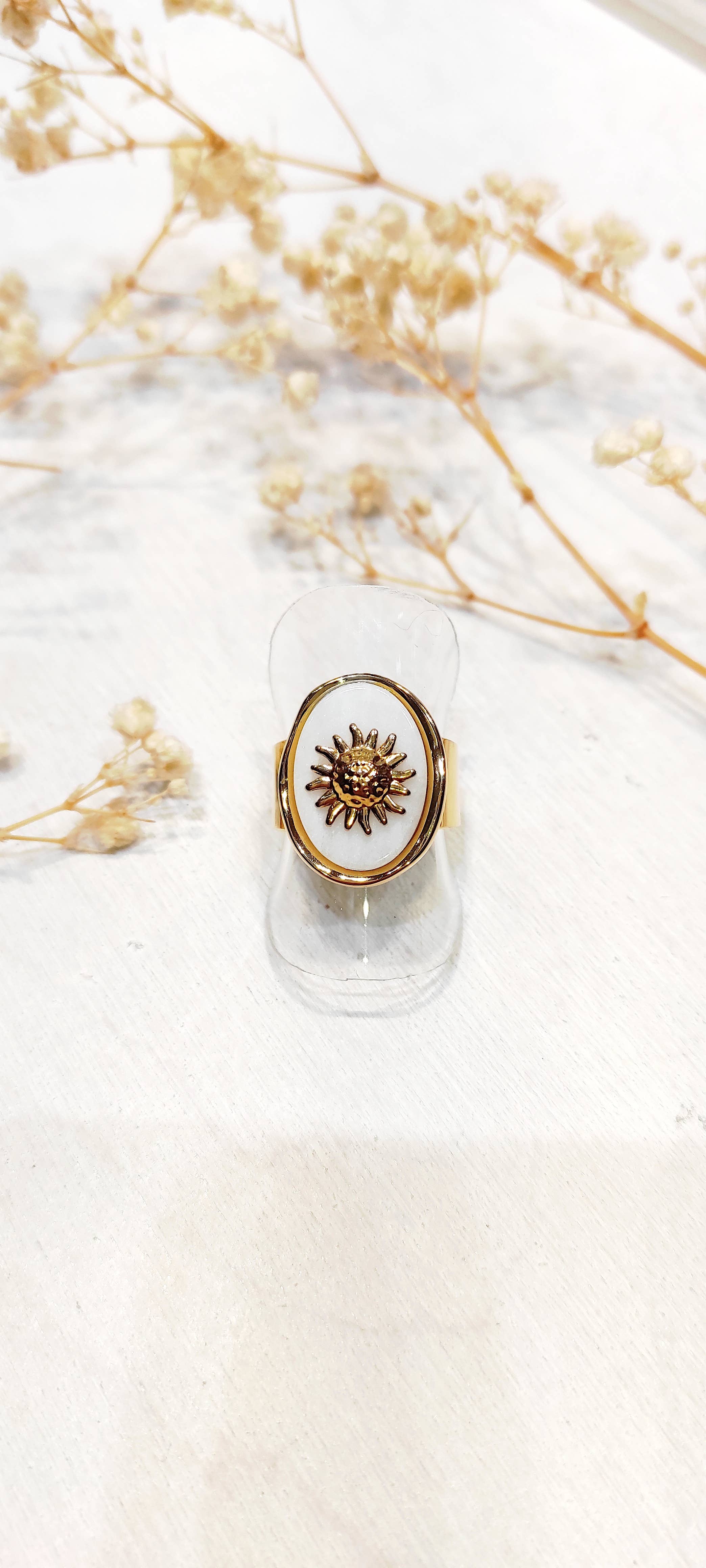 LOLO & YAYA - Wholesale Band/Stacked Ring - Ring with Oraine sunstone5