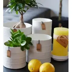 Lübech Living – Engroshandel Vase – Tuscany Zero Waste Vase, White1