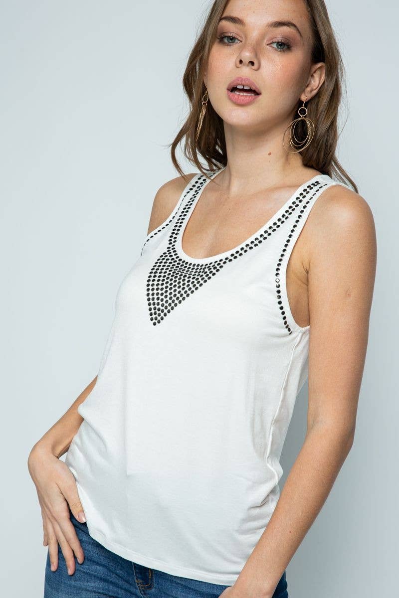 VOCAL – Engroshandel Tanktop – Kvinder – Ærmeløs Top Med Ørestikker9