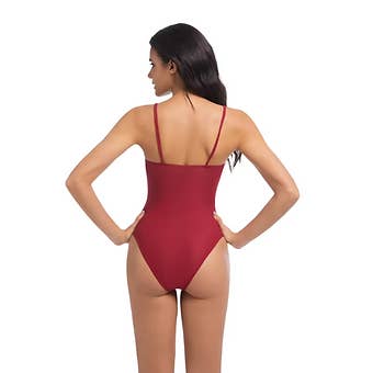 Revyl and Rav - Wholesale One Piece Swimsuit - Women's - Tan Through Swimsuit - Two-Toned2