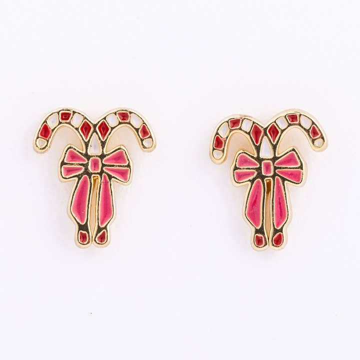 Örhängen Polkagrisrosetter för wholesale av Michelle McDowell