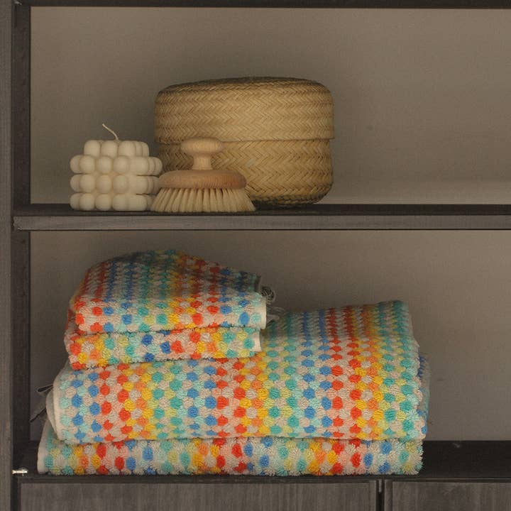 Bathing Culture - Wholesale Bath Towel - Organic Cosmic Rainbow Towel (Vibrant) 0