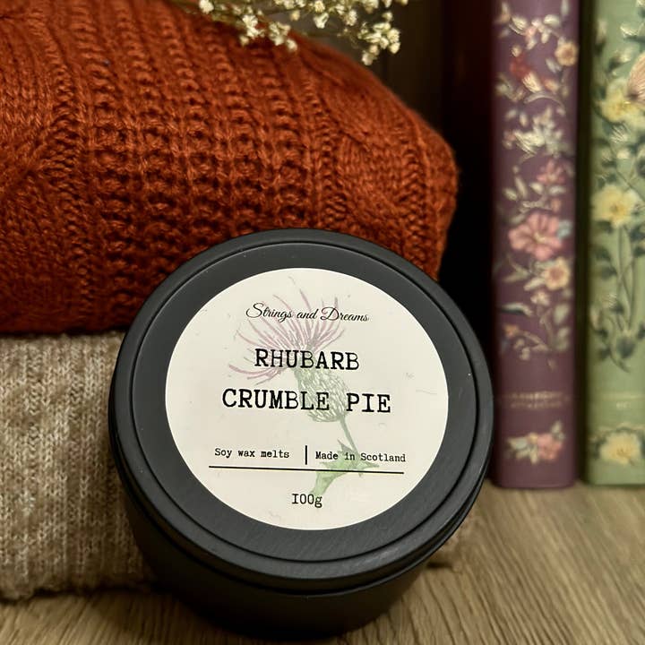 Strings and Dreams Ltd – wholesale Wax melt – Rhubarb crumble Pie scented wax melts2