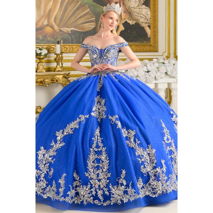 Skulderfri Quinceanera Balkjole med Sløjfe Bagpå for engroshandel hos Babyfox Apparel