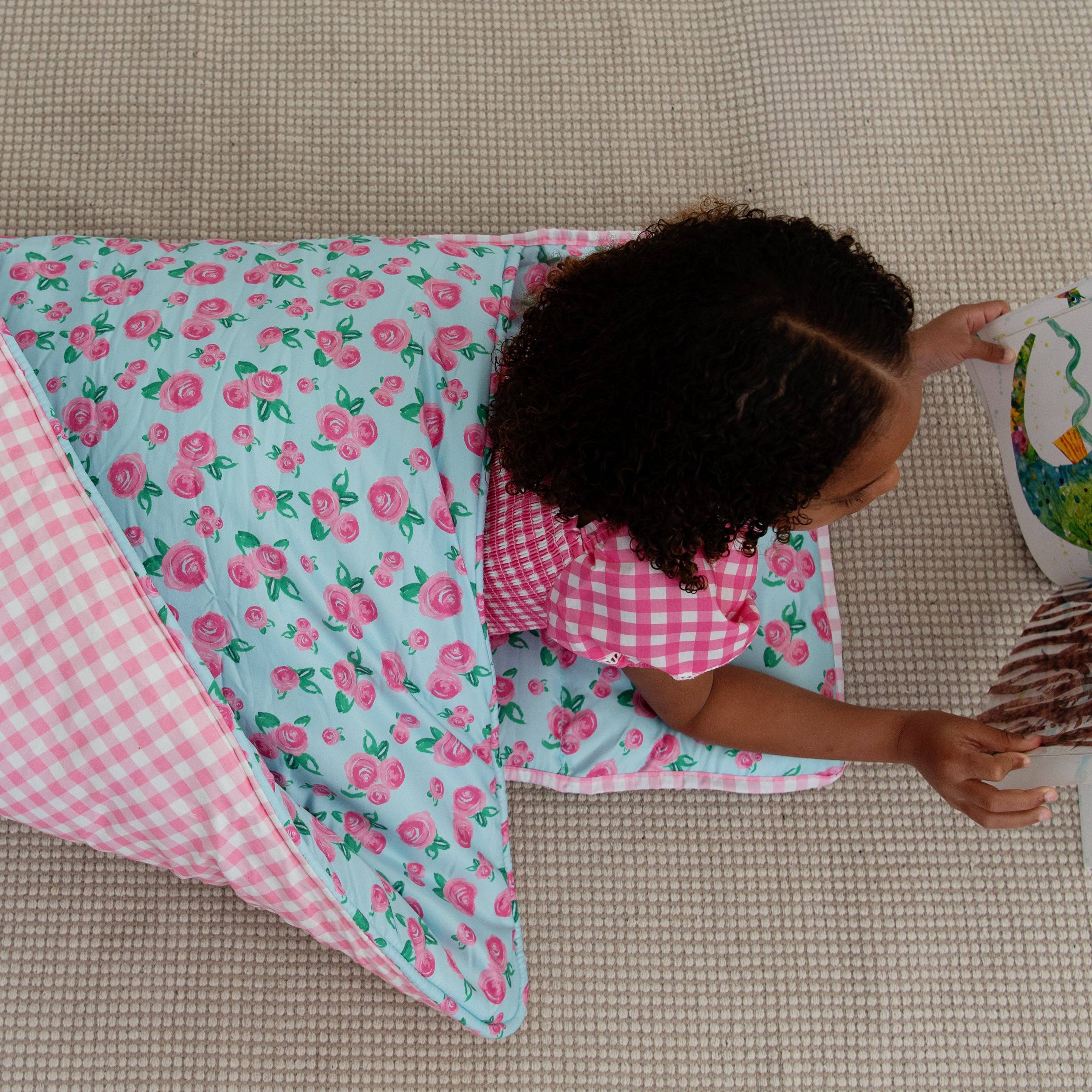 Sugar Bee Clothing - Wholesale Nap Mat - Kids & Baby - Nap Mat - Watercolor Roses1