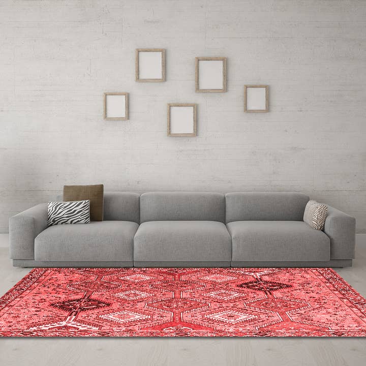 Machine Washable Persian Red Traditional Area Rugs for wholesale by Ahgly