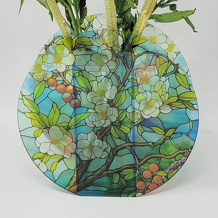 Blue Blossom Acrylic Ensemble Vase for wholesale by MPBimage