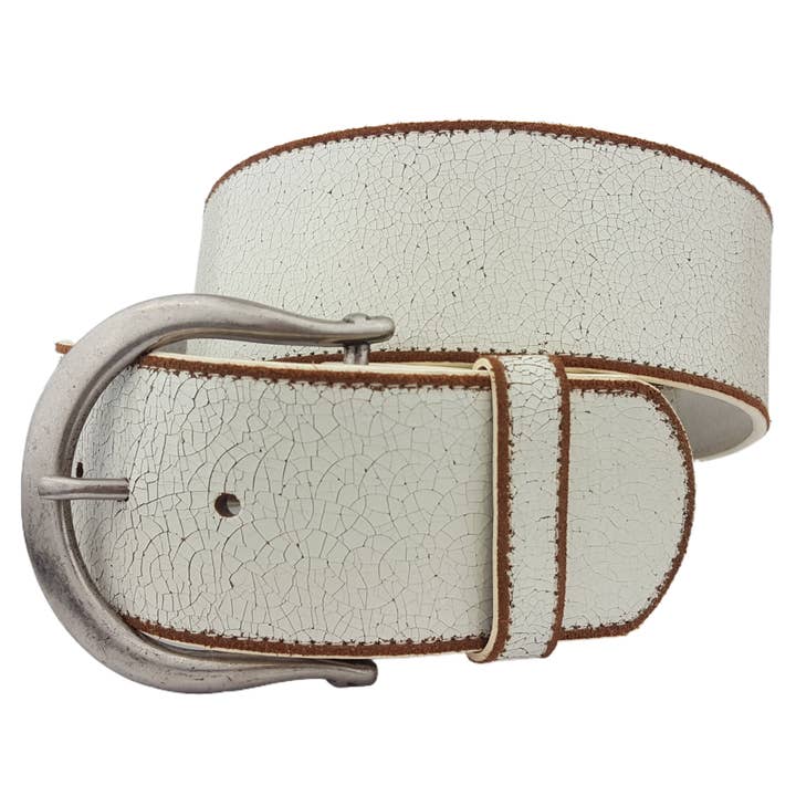 Axesoria West - Wholesale Belt - Women's - Wide Vintage Leather belt with Horseshoe Buckle