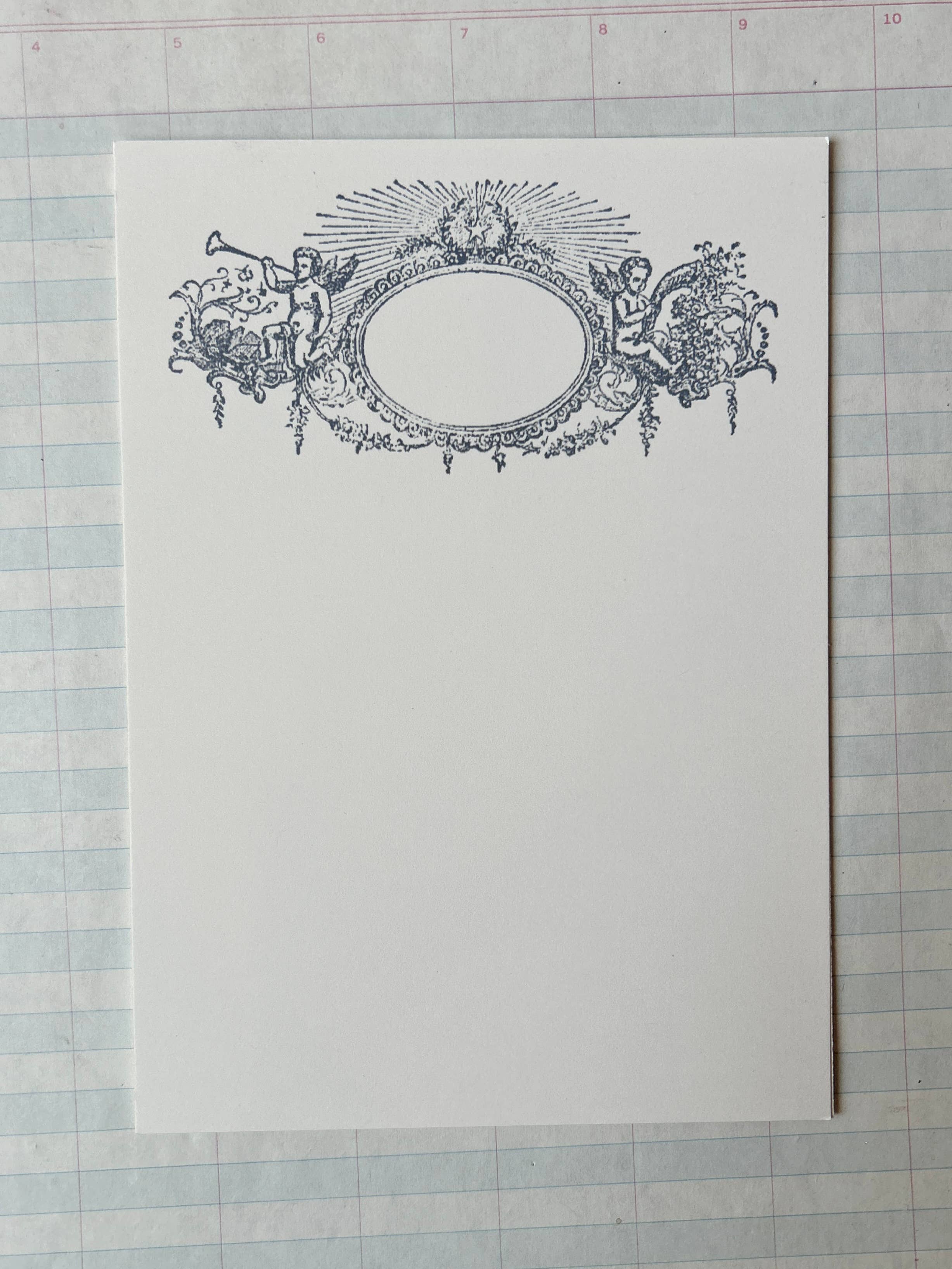 Parcel - Vente Assortiments de papeterie/cartes - Ensemble de papeterie Grey Cherub3