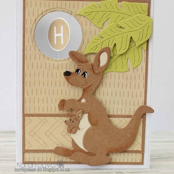 Ecstasy Crafts Distributing - Wholesale Craft Supplies - Frantic Stamper Precision Die - Matilda the Kangaroo3