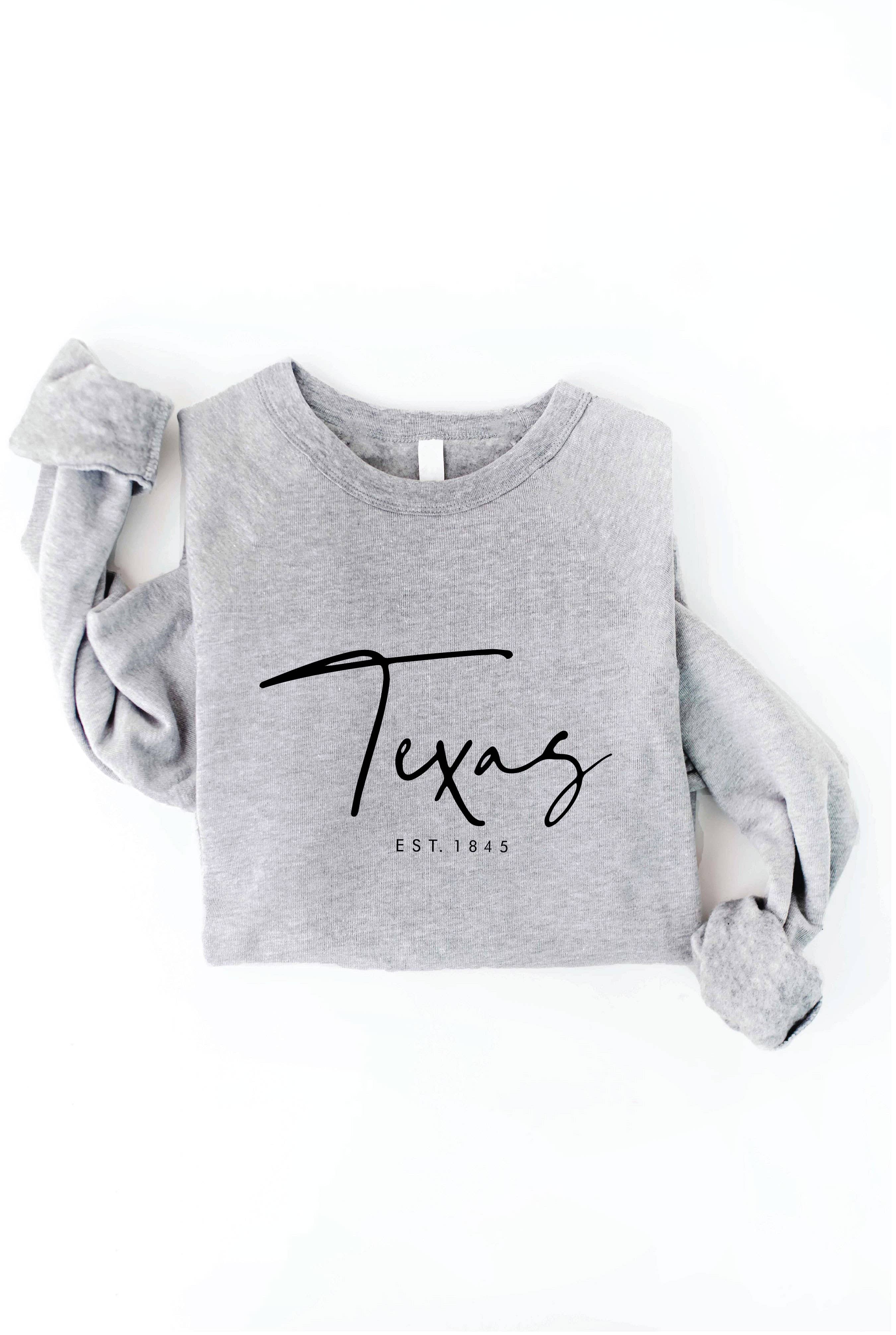 OAT COLLECTIVE - Wholesale Graphic Sweatshirt - Women's - TEXAS EST. 1845 Graphic Sweatshirt10
