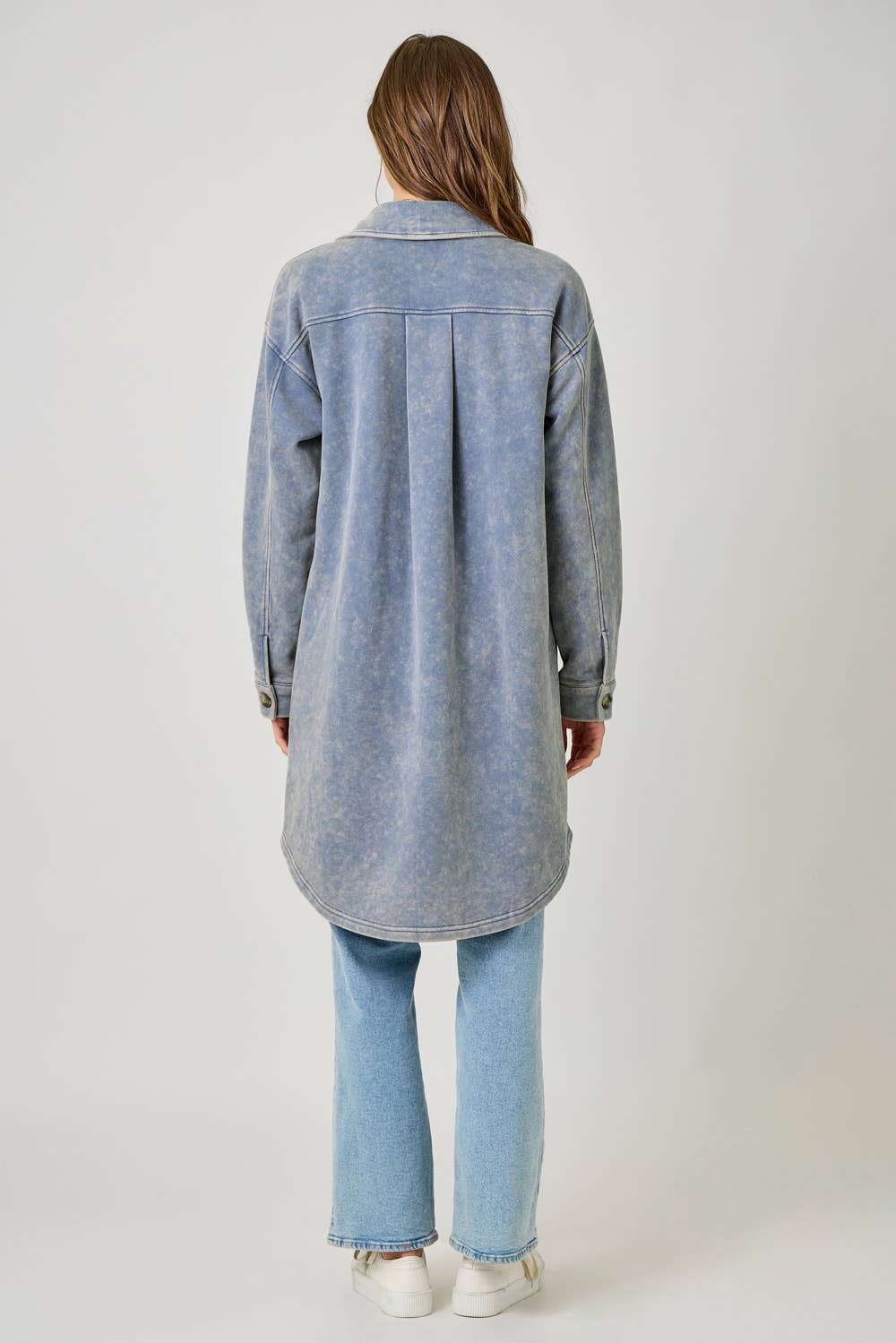 Mystree - Vendita all'ingrosso Giacca - Donna - 61231 Giacca Lunga in Spugna Lavata3