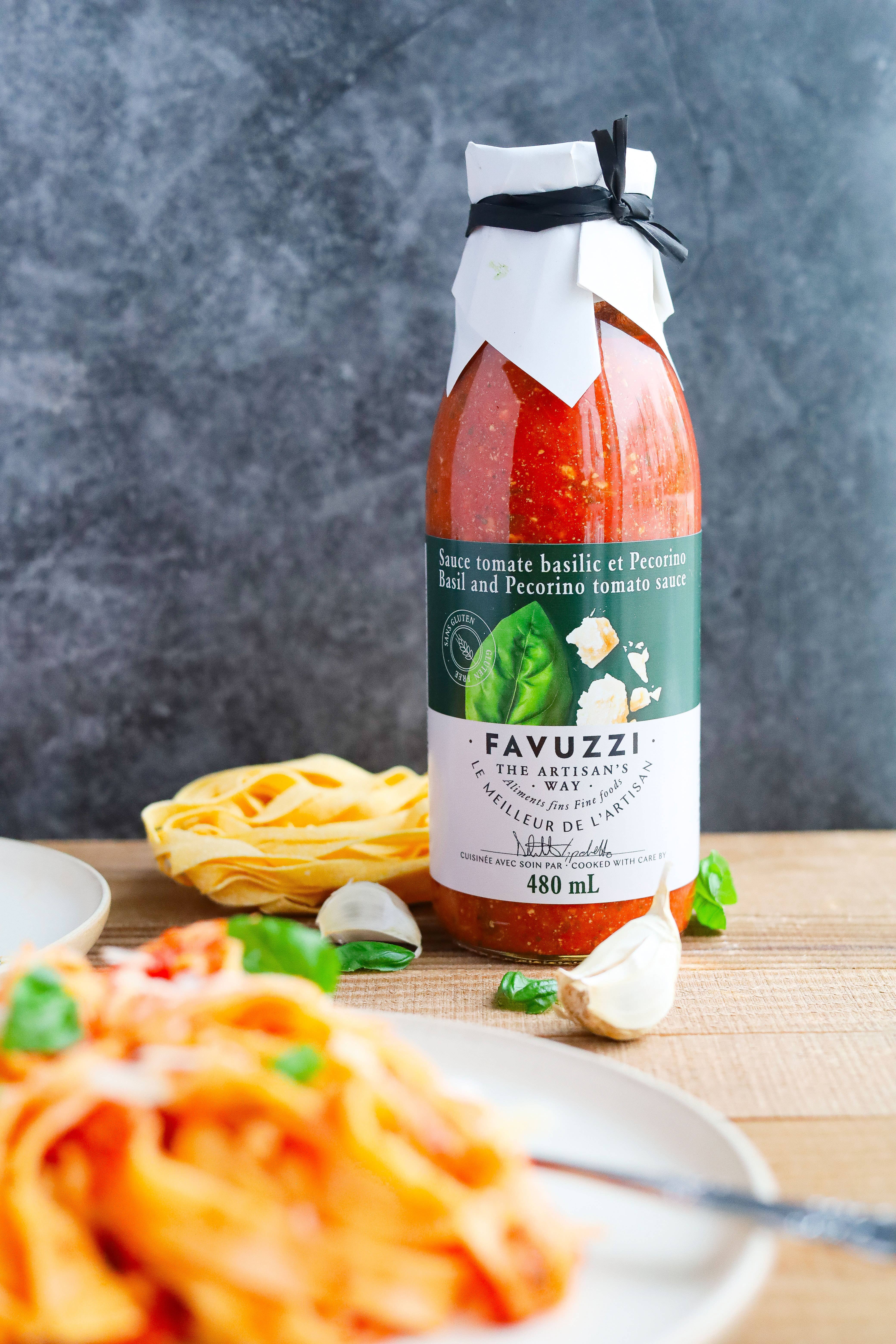 Favuzzi (Canada) - Vente Sauces - Sauce au basilic et au pecorino3