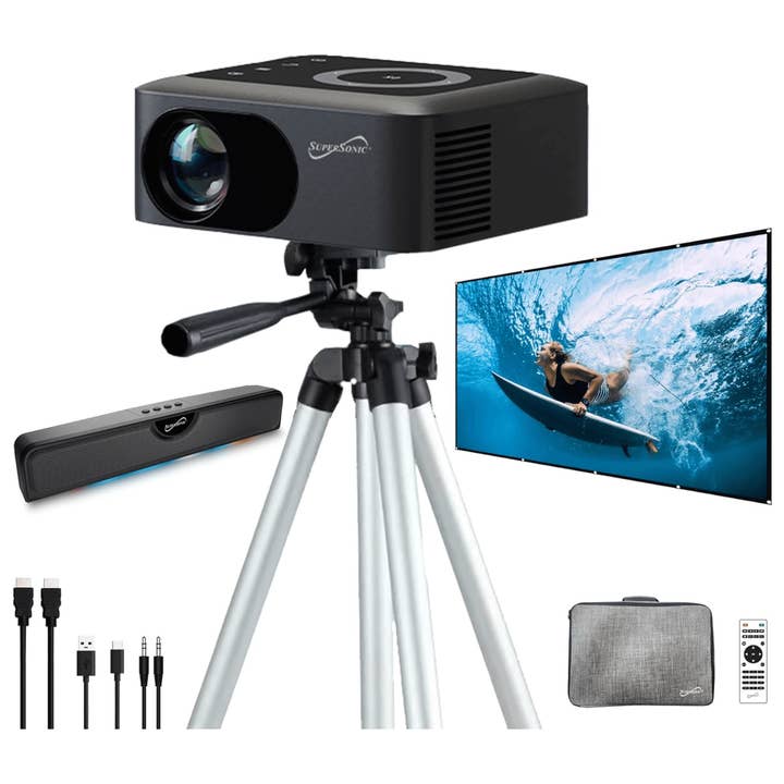 JupiterGear Home - Wholesale Speakers - Supersonic Ultimate Soundbar Projector Combo