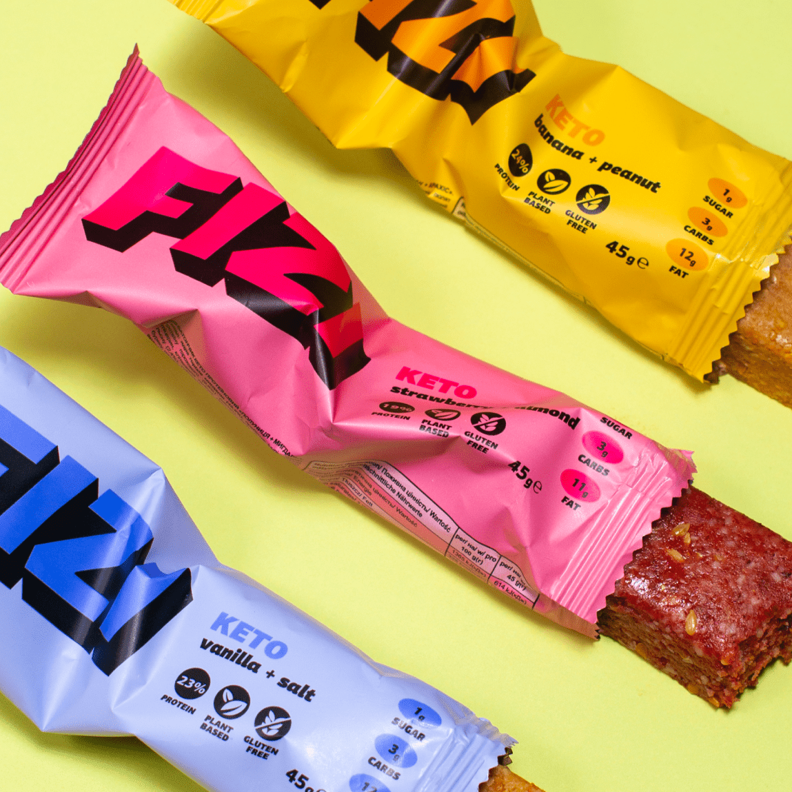 FIZI – wholesale Snack bar – KETO BOX 10x45G6