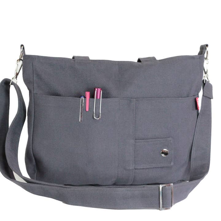 Canvas Shoulder Bag Crossbody Tote Washable Everyday Bag for wholesale by hippirhino