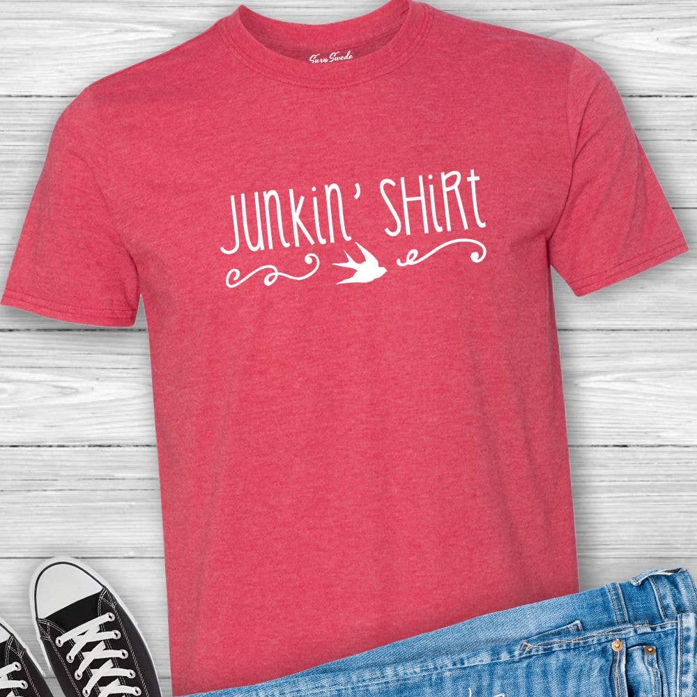 Suzy Swede - Wholesale Screen printed t-shirt – Women′s - Junkin' Shirt Unisex Flea Market Tshirt2