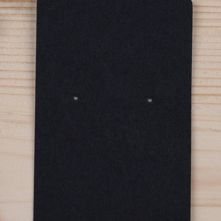 Black Stud Earring / Pendant Earring Display Cards, 320gsm, Blank for wholesale by Fernery Designs