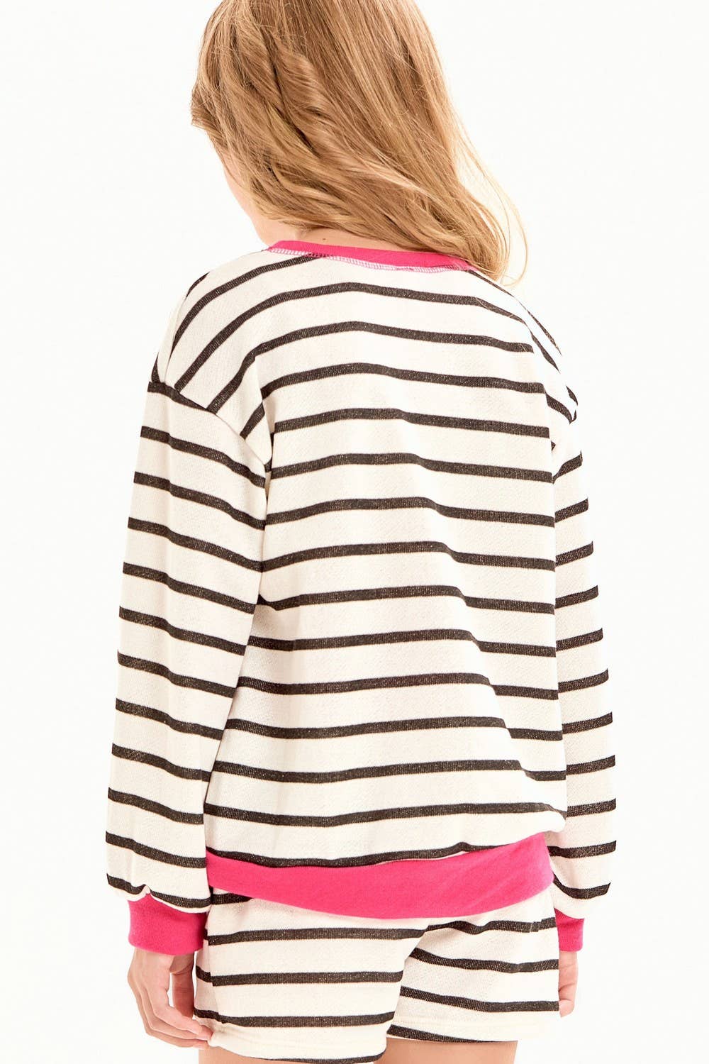 Good Girl - Wholesale Sweatshirt - Kids - Stripe French Terry Sweatshirt3